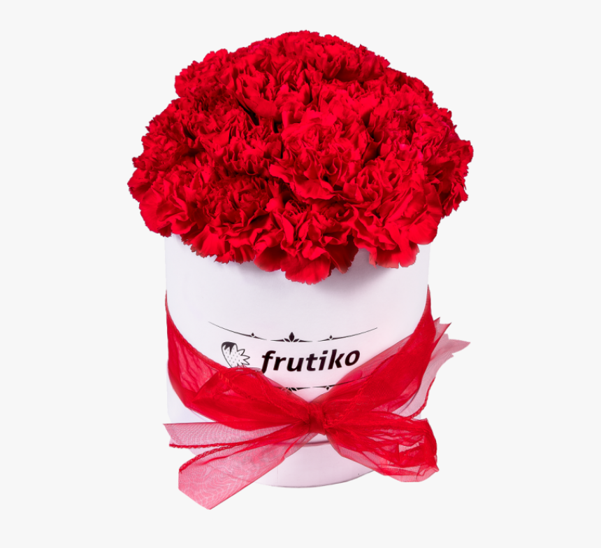 Red Carnations White Oval Box - Červené Karafiáty, HD Png Download