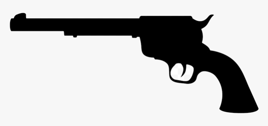 Nerf Gun Silhouette At Getdrawings Com Free For Clip - Revolver Silhouette Clip Art, HD Png Download