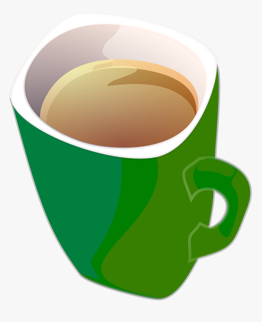 Taza De Café, Taza De Té, Copa, Café, Té, Beber, Taza - Green Coffee Mug Clipart, HD Png Download