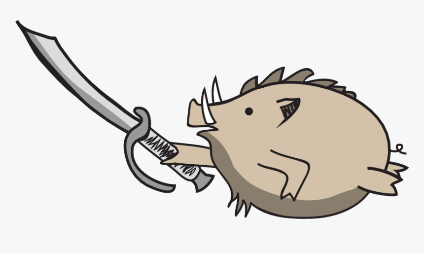 Transparent Pistol Drawing Png - Pork Sword, Png Download