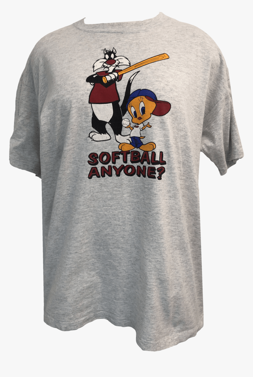 90 S Tweety Bird And Sylvester T-shirt - Cartoon, HD Png Download
