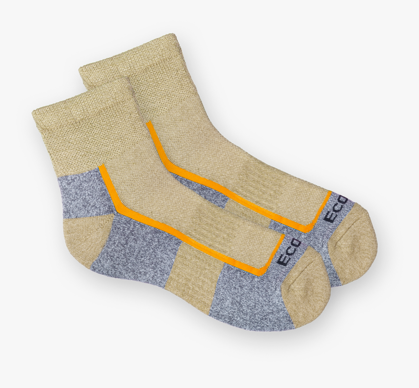 Diabetic Bamboo Light Hiking Quarter Medium Tan - Sock, HD Png Download