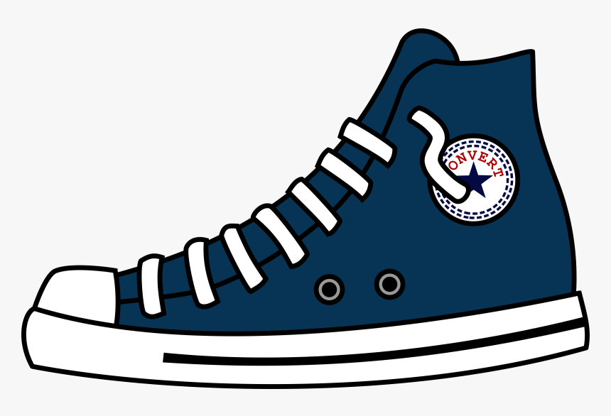High Top Shoes Image Black And White Library Shoe Clipart Transparent