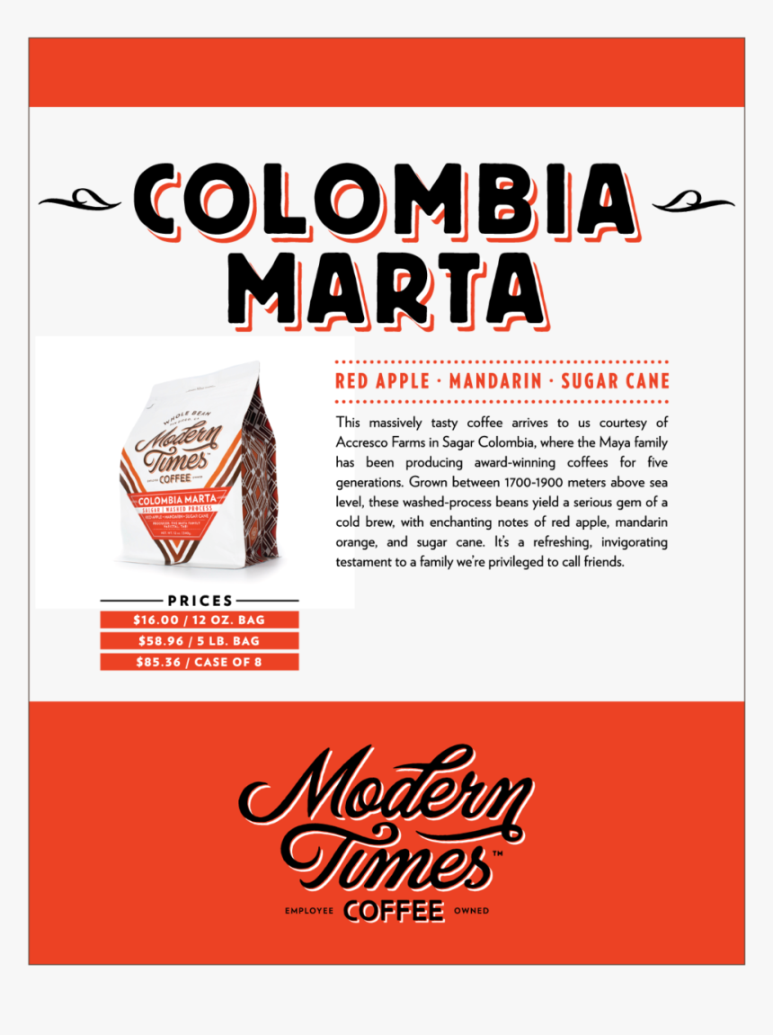 New Colombia Marta Whole Sale Sell Sheet - Flyer, HD Png Download