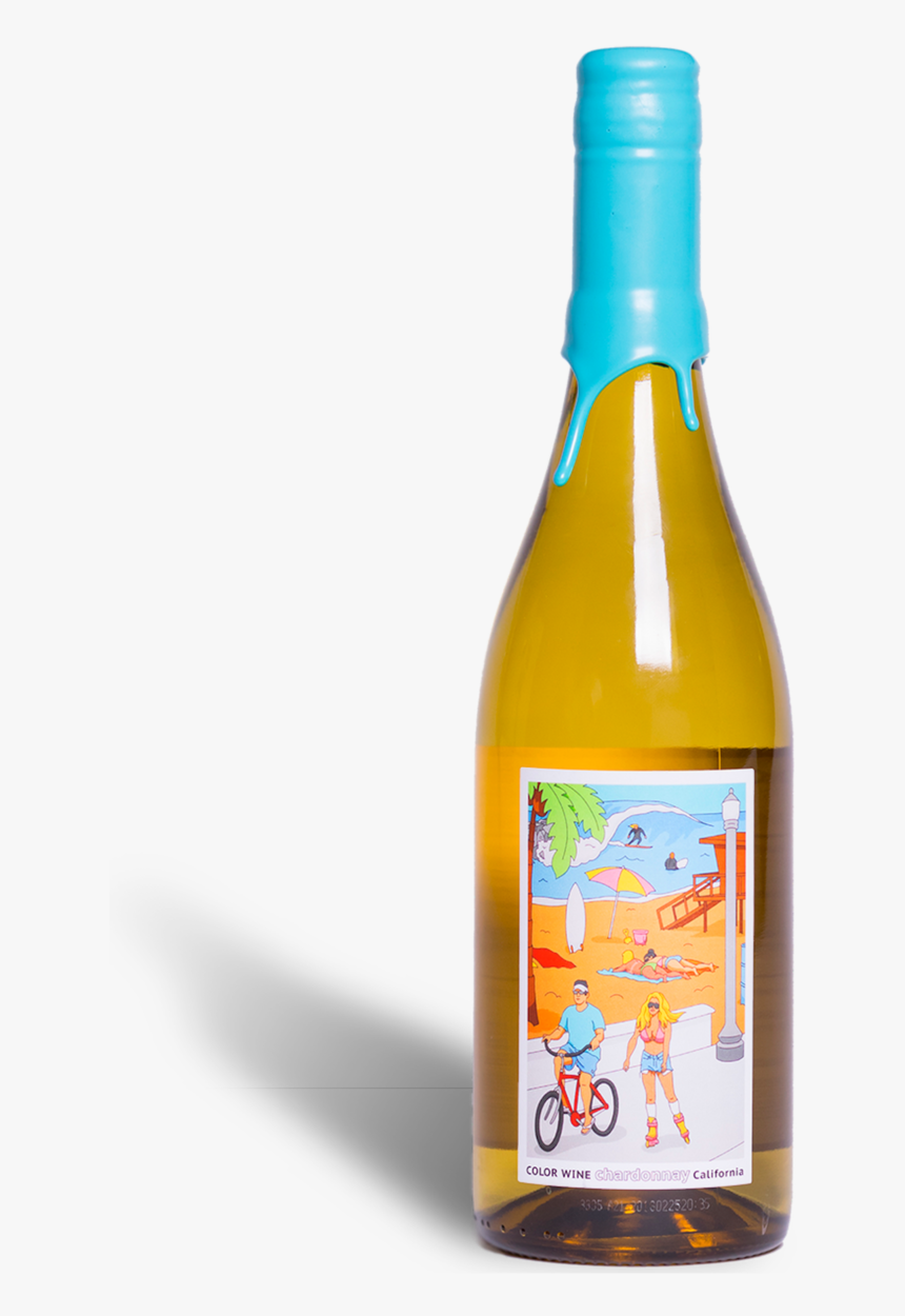 Color Wine Chardonnay - Glass Bottle, HD Png Download