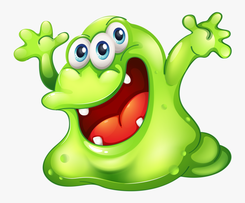 Png Funny Monsters And Album Cartoon - Slime Monster Png, Transparent Png