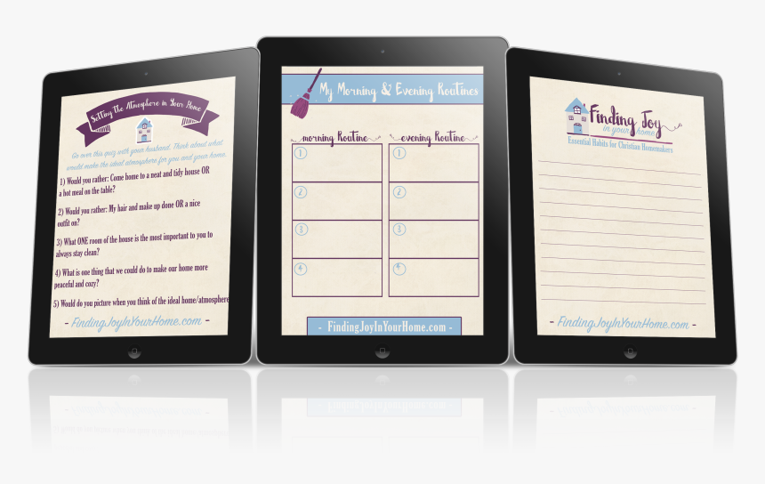 Finding Joy In Your Home Free Ecourse - Tablet Computer, HD Png Download