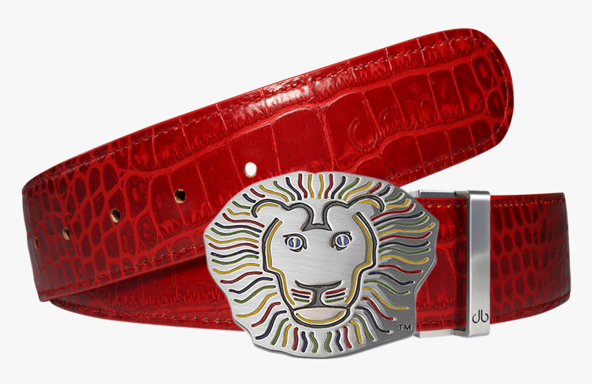 John Daly Crocodile Leather Belt In Red - Belt, HD Png Download