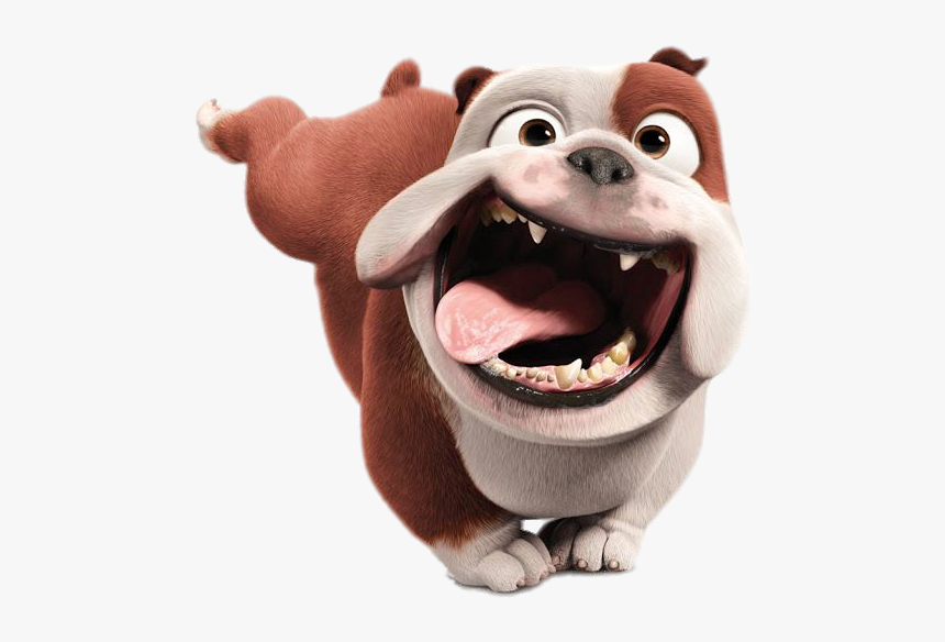 Luiz The Bulldog Crazy Run - Bulldog From Pets Movie, HD Png Download