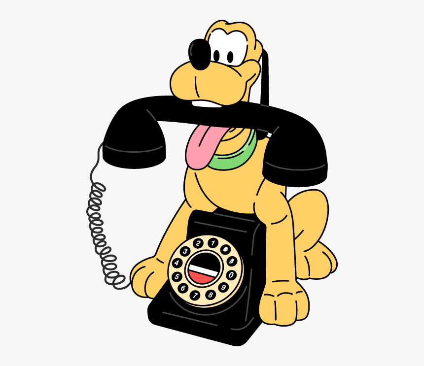 Pluto Novelty Phone - Cartoon, HD Png Download