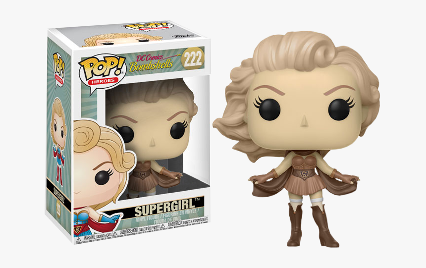 Funko Pop Supergirl B&n, HD Png Download