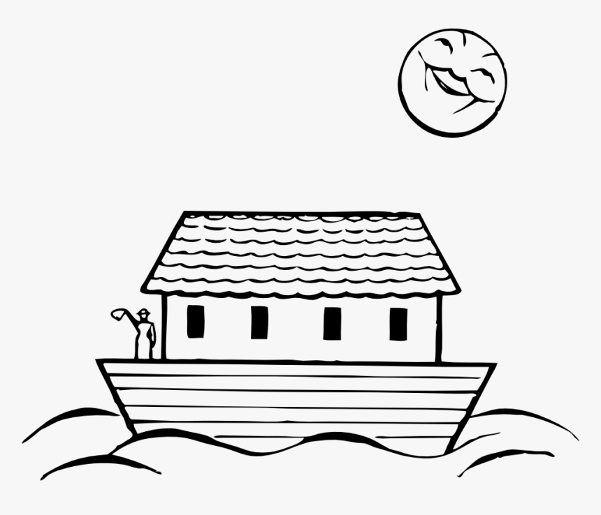 Noah Ark Clipart - Noah's Ark Easy Drawing, HD Png Download