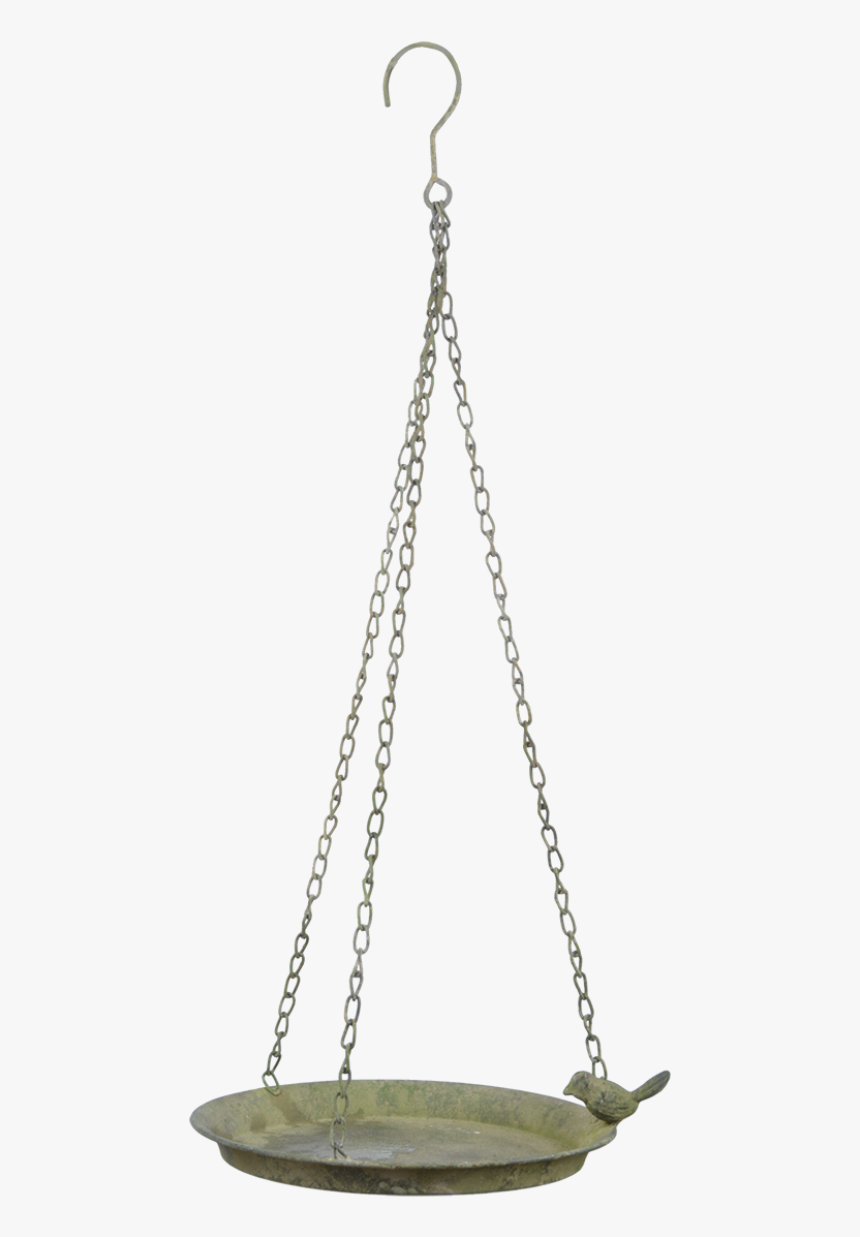 Am Green Hanging Birdbath 1 Bird - Chain, HD Png Download