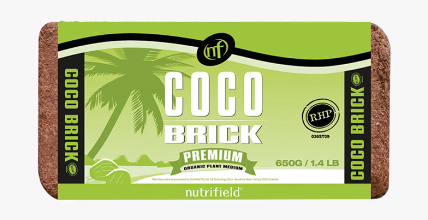Coir Brick Single - Nutrifield Coco Brick, HD Png Download