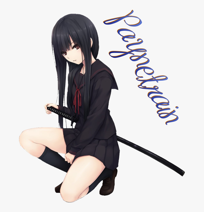 Samurai Jack Anime Style Download - 黑 長 直 動畫, HD Png Download