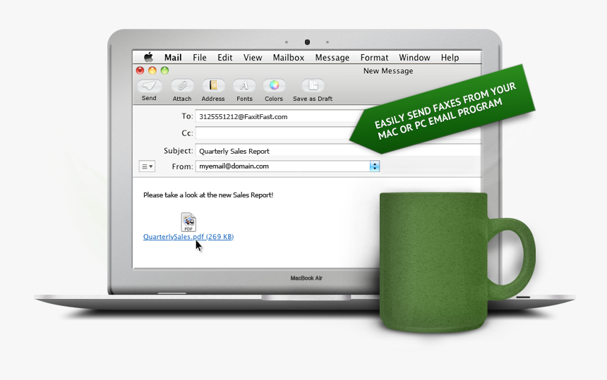 Send Fax From Computer - Coffee Cup, HD Png Download