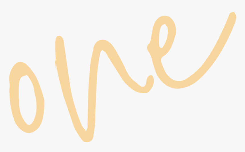 One - Calligraphy, HD Png Download , Transparent Png Image - PNGitem