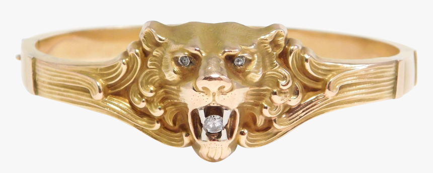 Art Nouveau Lion Bracelet, HD Png Download