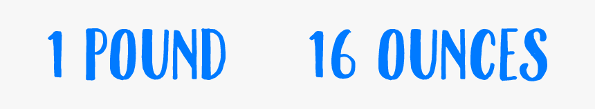 Measurement Same But Different Pound Ounces - Calligraphy, HD Png Download