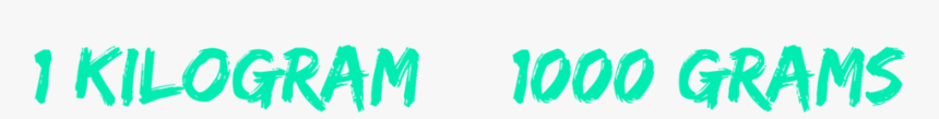 Measurement Same But Different Kilograms Grams - Vamos Rafa, HD Png Download