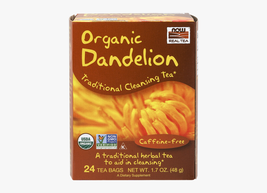 Now Foods Dandelion Cleansing Herbal Tea - Now Foods Tea, HD Png Download