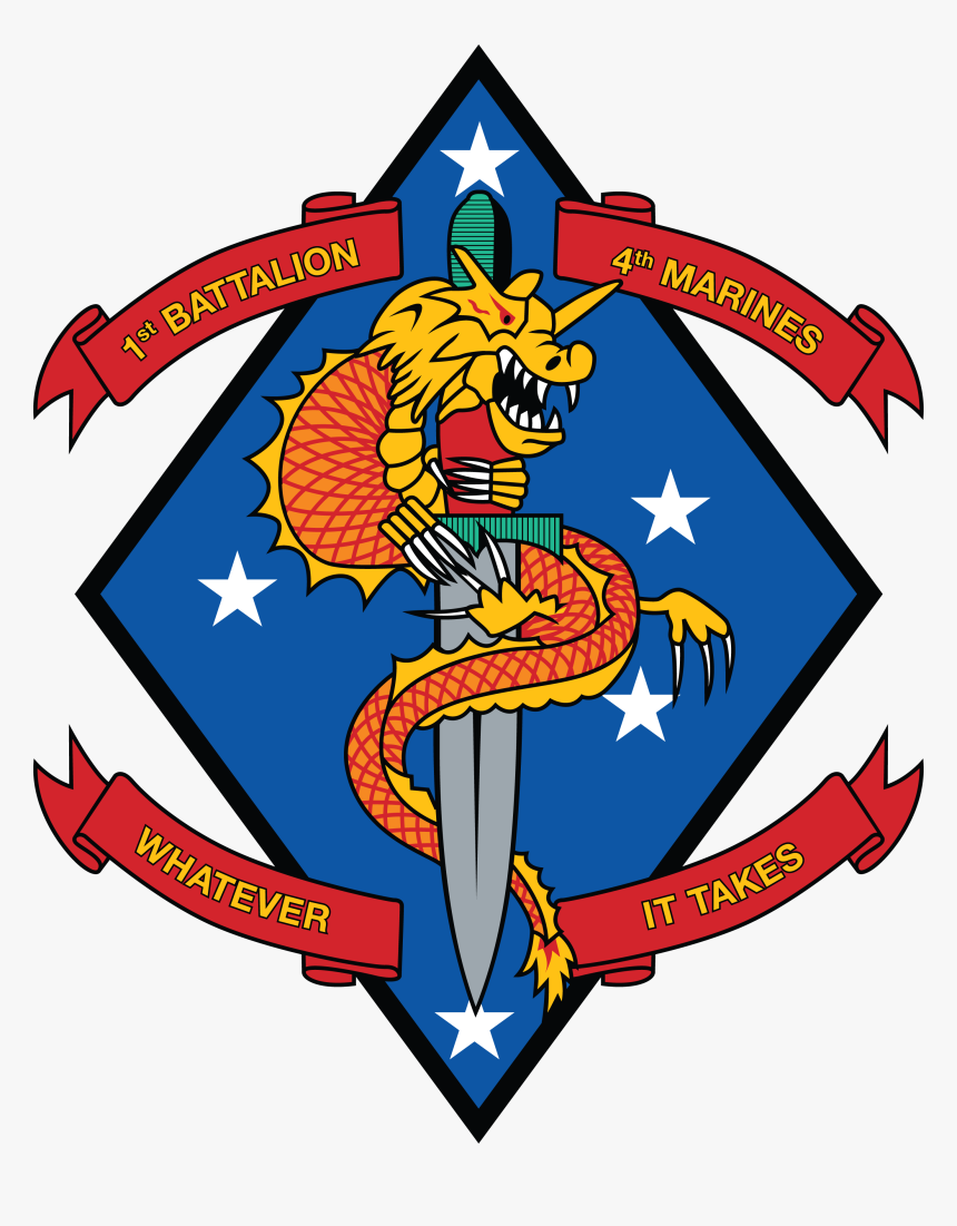 1st Battalion 4th Marines Tattoo, HD Png Download