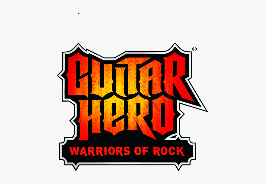 Guitar Hero Warriors Of Rock Clipart Banner Black And - Guitar Hero Warriors Of Rock, HD Png Download