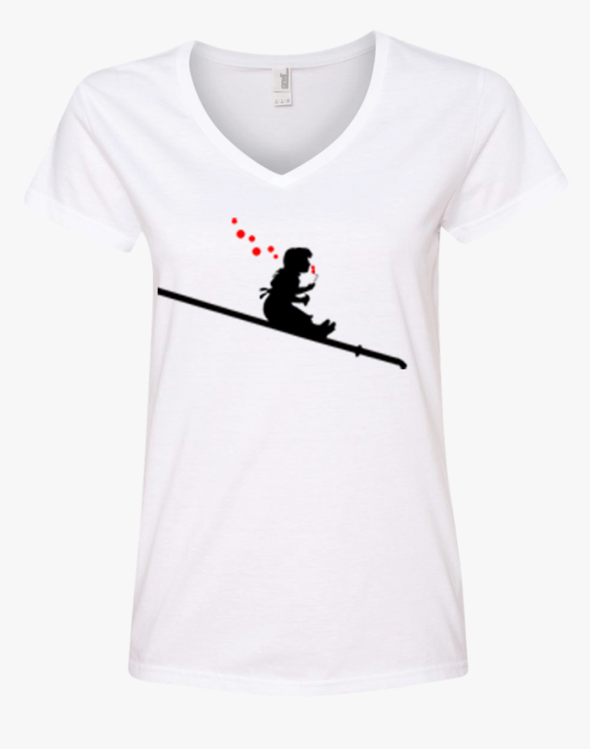 Girl Sliding Down The Drain Blowing Bubbles Ladies’ - Banksy Girl Blowing Bubbles, HD Png Download