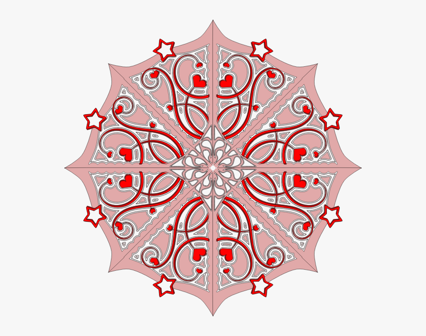 Vector Image Of Decorated Snow Flake - Circle, HD Png Download