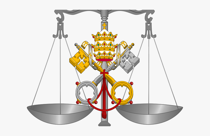 Lawyer Clipart Scales Justice - Vatican Pope Coat Of Arms, HD Png Download