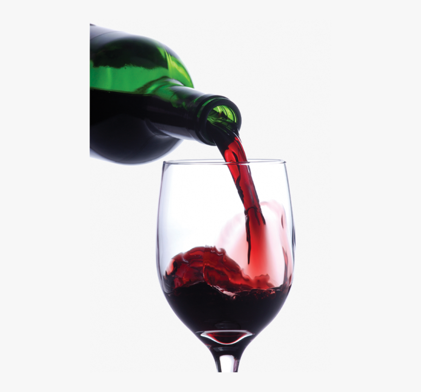 Wine Glass And Bottle, HD Png Download