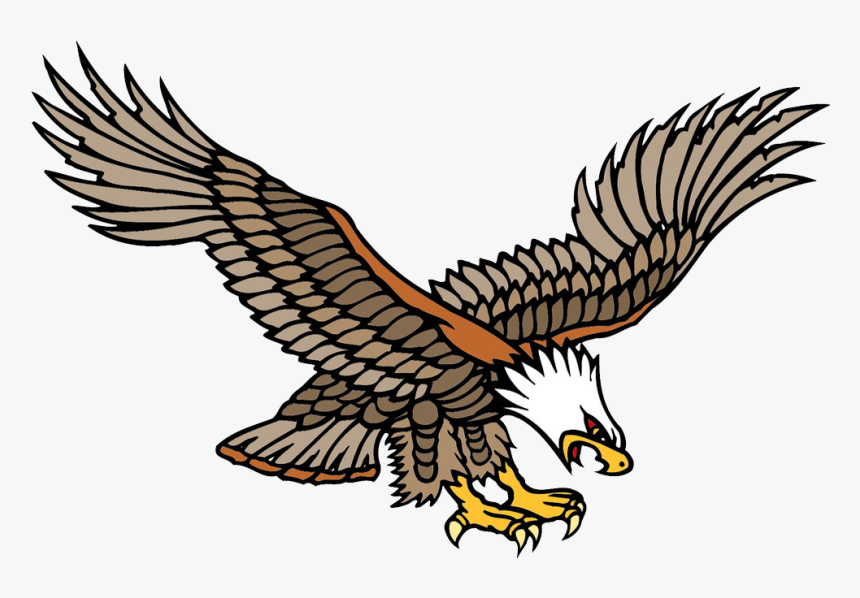 Bald Artist Flying The Sea Carving Computer - Old School Eagle Tattoo Png, Transparent Png