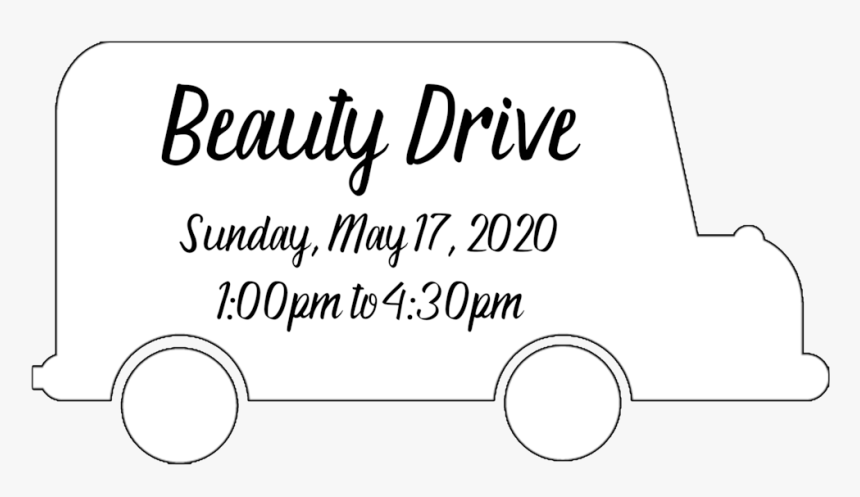Beauty Bus Foundation Beauty Drive May 17 2020 - Line Art, HD Png Download