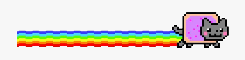 Nyan Cat Rainbow Png Photos - Nyan Cat Gif Png, Transparent Png
