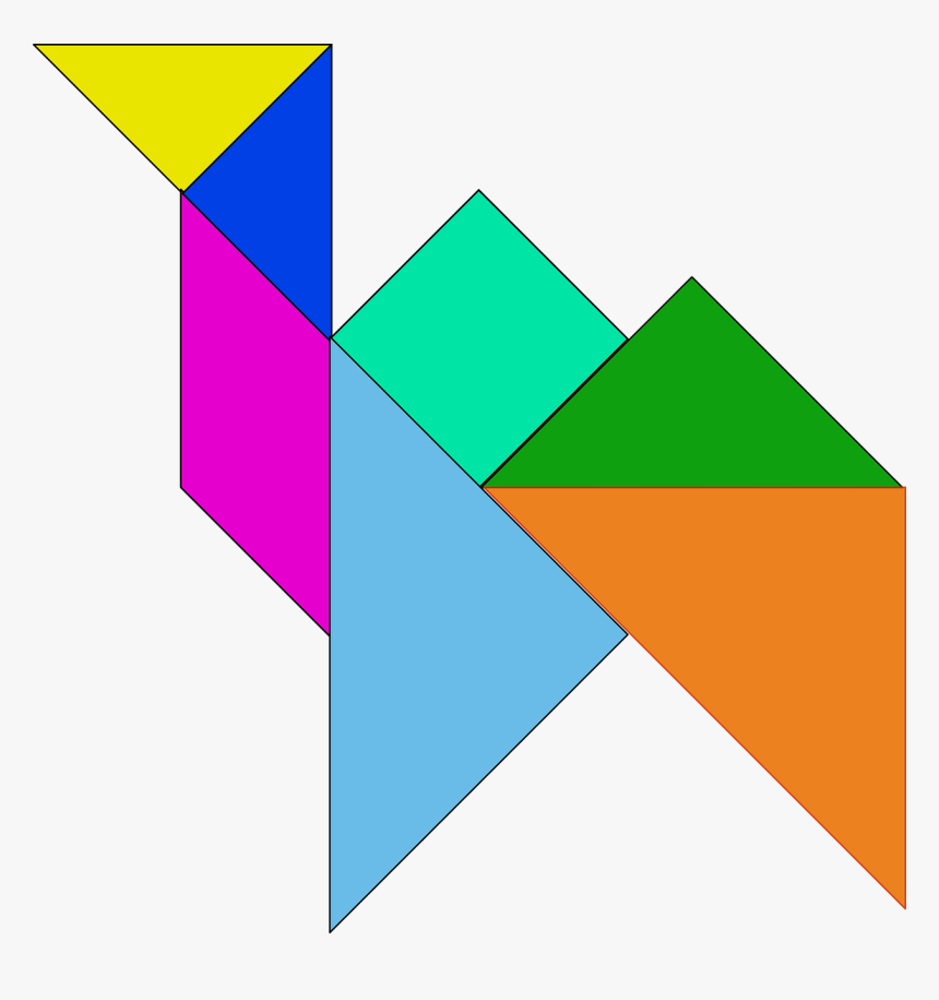 Tangram Animal Png, Transparent Png