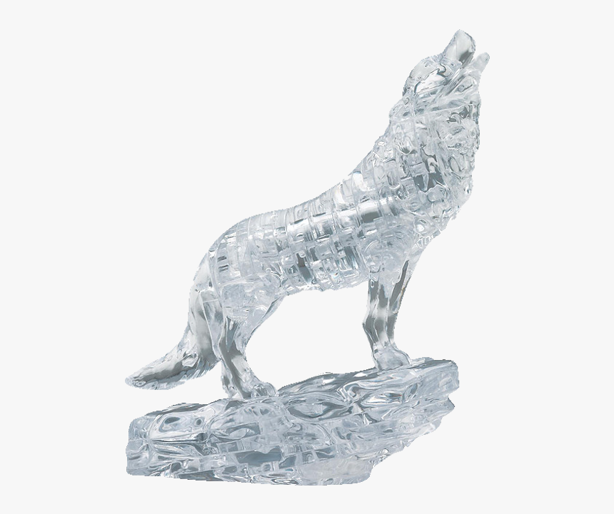 3d Crystal Puzzle Wolf, HD Png Download