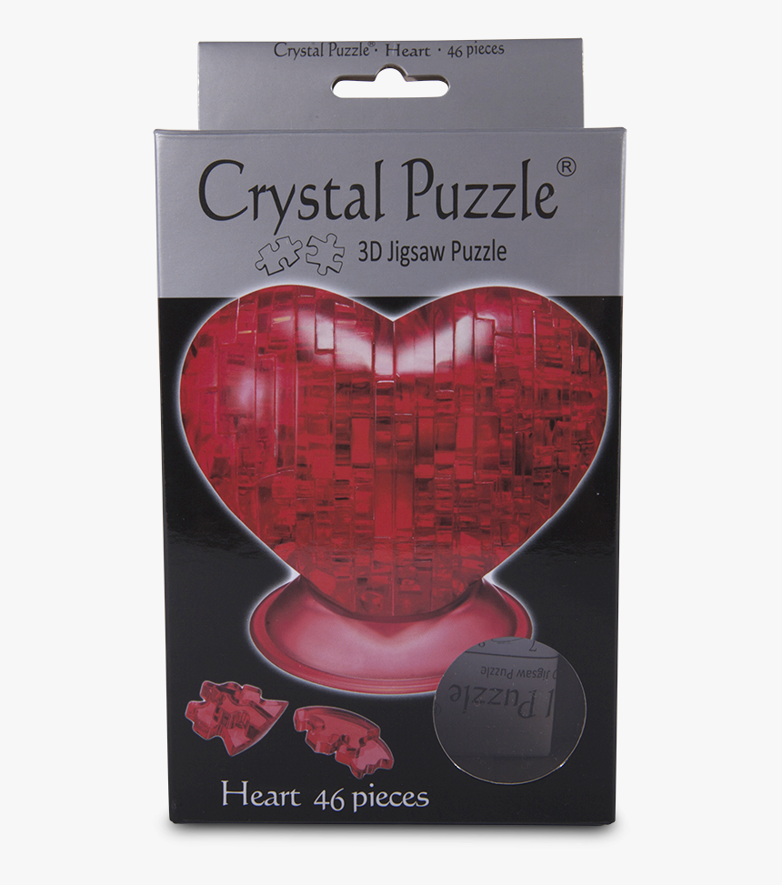 Red Heart 3d Crystal Jigsaw Puzzle 46 Pieces Fun Activity - Jigsaw Puzzle, HD Png Download