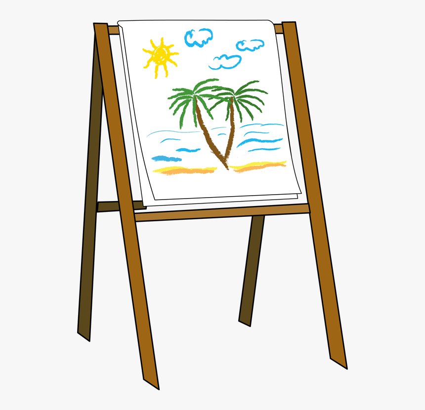Paint Easel Clipart - Easel Clipart, HD Png Download