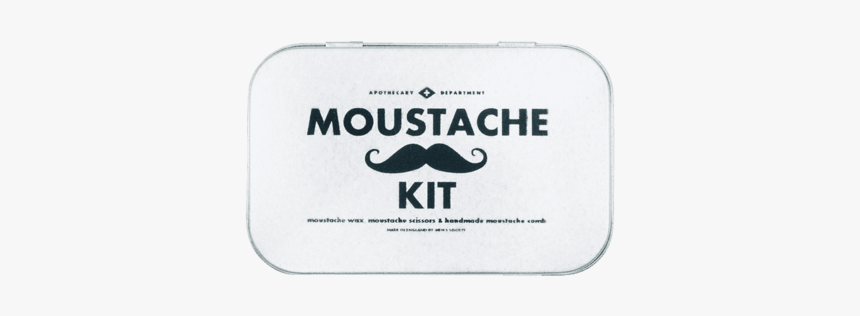 Moustache Grooming Kit Design By Men S Society - Label, HD Png Download
