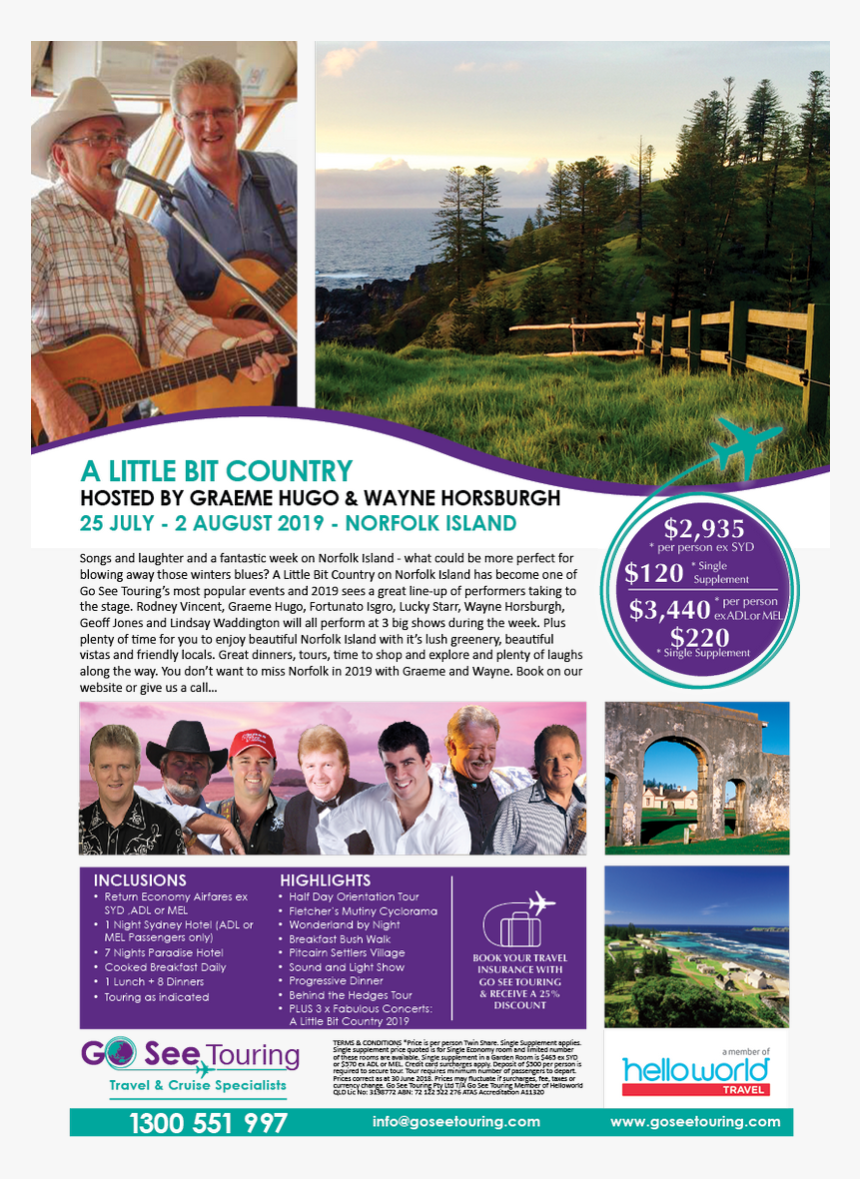 Web Png A Little Bit Country Graeme Hugo Wayne Horsburgh - Brochure, Transparent Png