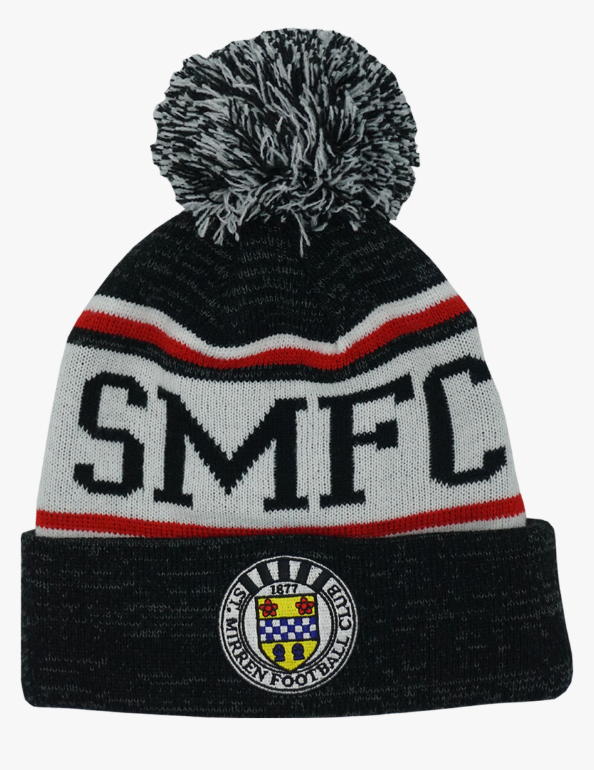 Smfc Black/white/red Beanie - Beanie, HD Png Download