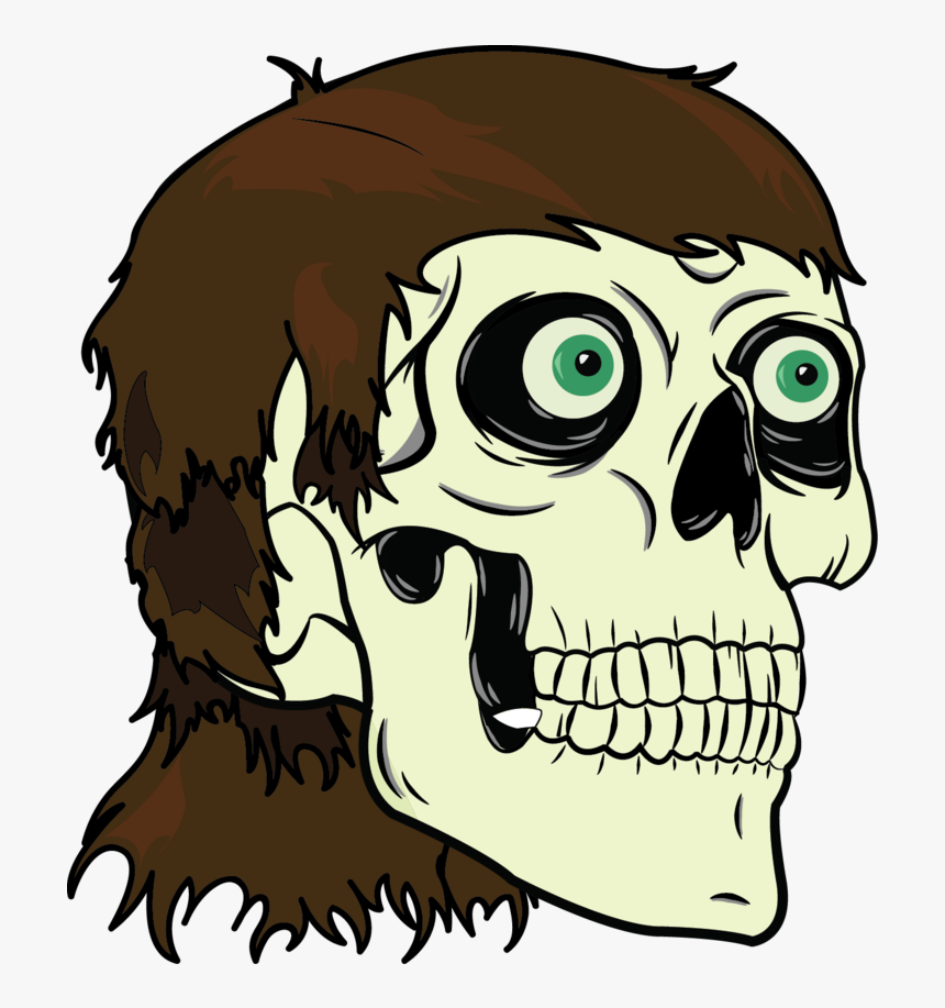 15 Mullet Vector For Free Download On Mbtskoudsalg - Skull With Mullet, HD Png Download