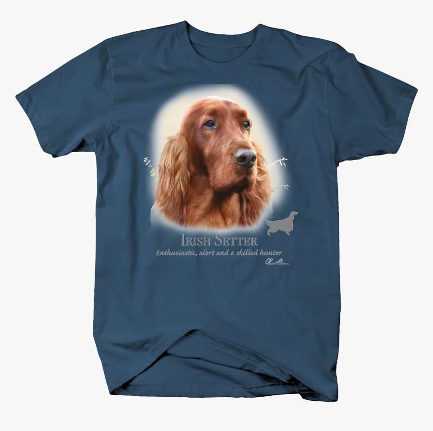 Cute Irish Setter Dog Head Looking Shirt Quote - T-shirt, HD Png Download