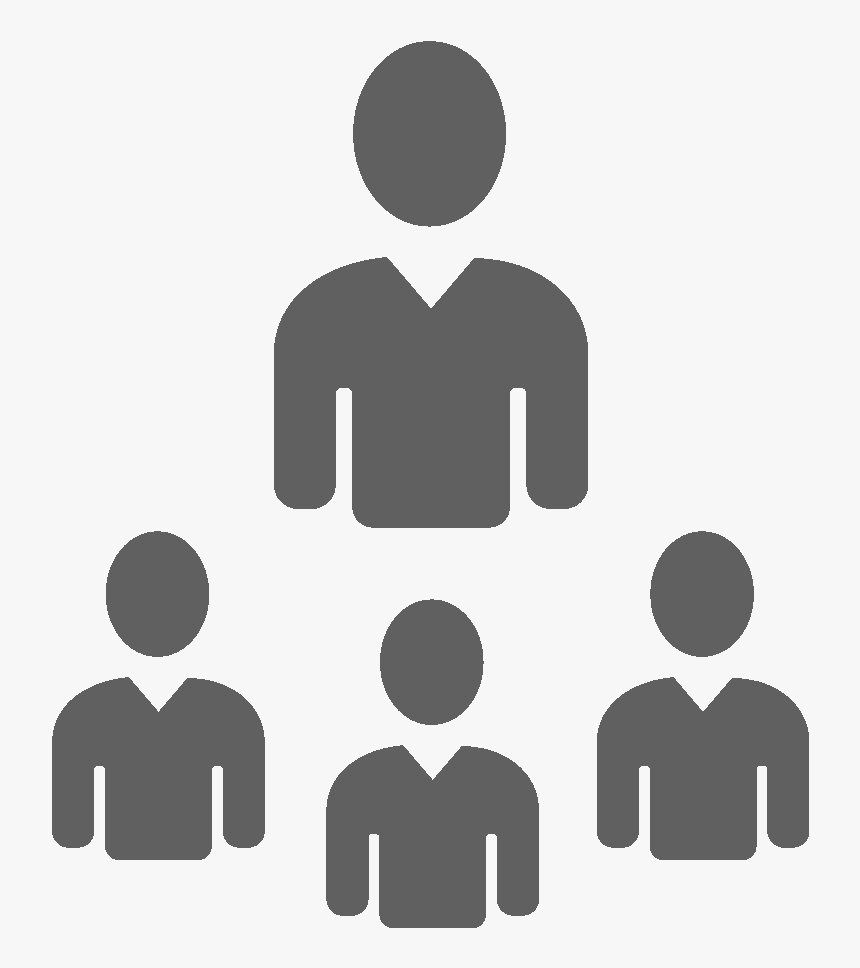 Grey Clipart Of Four People - Illustration, HD Png Download