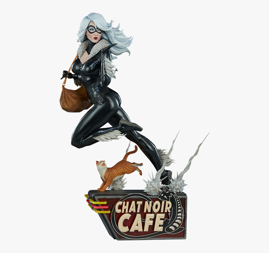 Black Cat Mark Brooks Artist Series 16” Statue - Black Cat Marvel Figure, HD Png Download