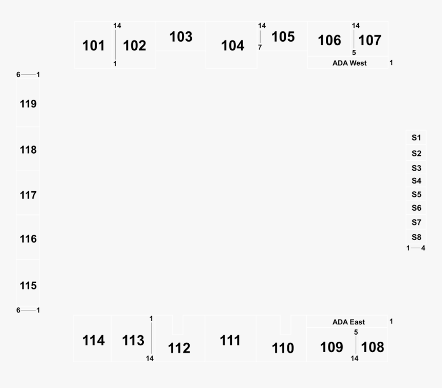 K Rock Centre Seating Chart, HD Png Download