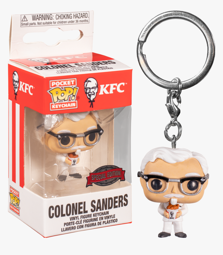 Colonel Sanders Pocket Pop Vinyl Keychain - All Might Funko Pop Keychain, HD Png Download