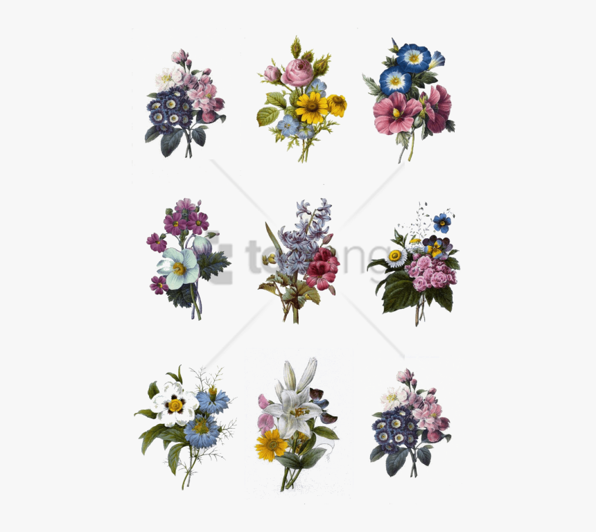 Free Png Colorful Flowers Tattoo Designs Png Image - Carnation And Sunflower Tattoo, Transparent Png
