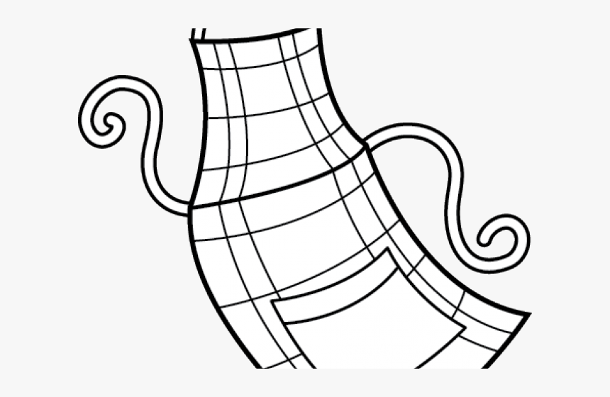 Barbecue Clipart Bbq Apron - Line Art, HD Png Download