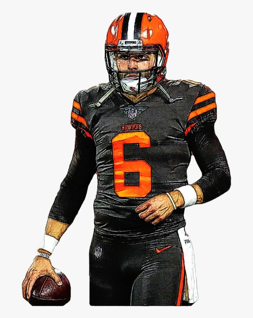 A Sketch Of Baker Mayfield - Baker Mayfield Browns Paintings, HD Png Download